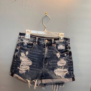 American eagle mom jean shorts